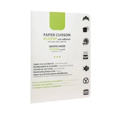 Papier De Cuisson Ecopap Anti-Adherent 40 X 30 Cm (X 50 Feuilles)