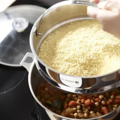 Passoire Cuit-Vapeur Inox 24 Cm De Buyer