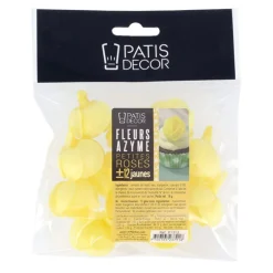 Petite Rose Jaune En Azyme Patisdecor (X12)