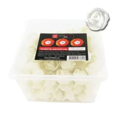Petites Roses Blanches En Azyme Patisdecor Pro (X100)
