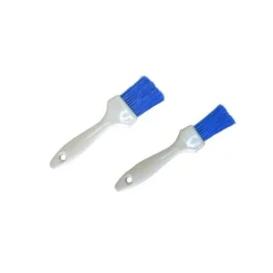 Pinceau Plat Bleu Fleure Manche Plastique