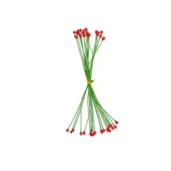 Pistils Pour Fleurs Pâte À Sucre Rouges (X40)