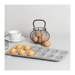 Plaque A 12 Madeleines En Fer Blanc Gobel