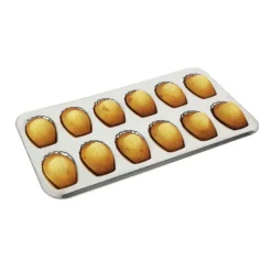 Plaque A 12 Madeleines En Fer Blanc Gobel