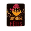 Plaquettes Chocolat Noir Joyeuses Fêtes Pere Noël (X 72)
