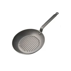 Poele Grill Ronde Carbone Plus De Buyer 26 Cm