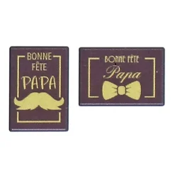 Rectangles Chocolat Bonne Fete Papa (X25)