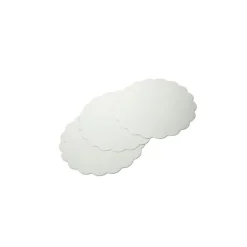 Rond Carton Festonne Blanc (X250)