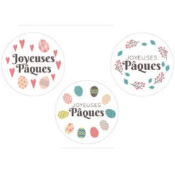 Ronds Azyme Joyeuses Pâques Assortis (X24)