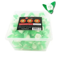 Roses Blanches Et Feuilles En Azyme Patisdecor Pro (X80)