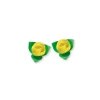 Roses Jaunes Avec Feuilles Patisdecor X10