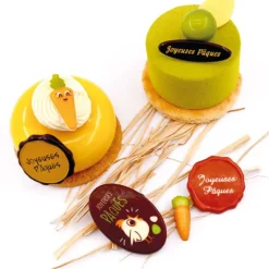 Sceaux Joyeuses Pâques Chocolat Blanc (X 70) - Ddm 09/23