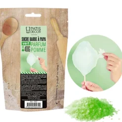 Sucre Barbe À Papa Pomme Verte Patisdecor 400 G