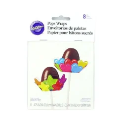 Support A Cake Pops Coeurs Etoiles Wilton (X8)