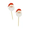 Tete De Pere Noël Sur Pique (X50)