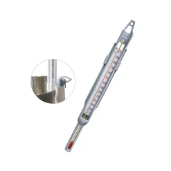 Thermomètre Confiseur En Verre Avec Gaine De Protection +80 +200C