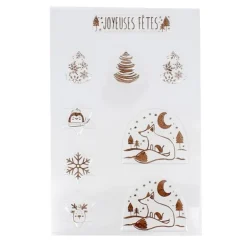 Transfert Chocolat Theme Noël Renard