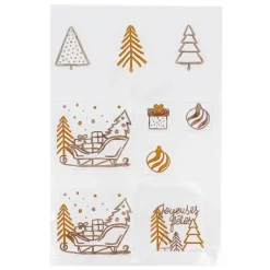 Transfert Chocolat Theme Noël Moderne